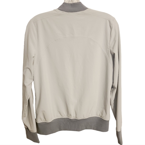 Athleta | Women's Gray Two Tone Full Zipper Lightweight Jacket (Size Medium) - Picture 13 of 13